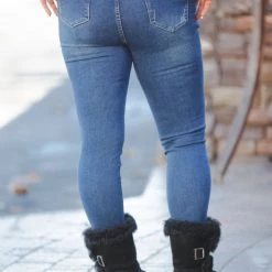 Boutique Simplified In Stock Next Level Distressed Skinnies Bottoms