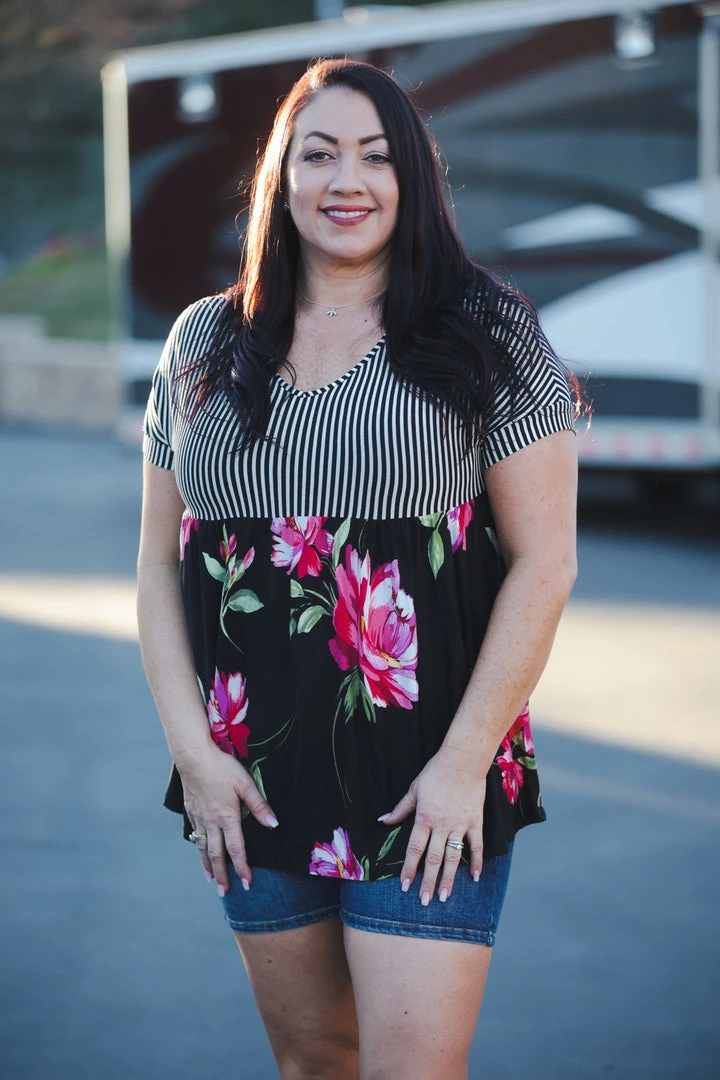 Boutique Simplified Tops Pure Love Colorblock Babydoll 5 Boutique Simplified Tops Pure Love Colorblock Babydoll