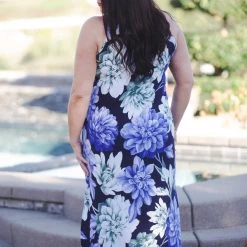 Boutique Simplified Navy Floral Maxi Dress Dresses 7 Boutique Simplified Navy Floral Maxi Dress Dresses