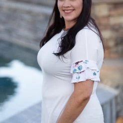 Boutique Simplified Confide In Me Ruffle Sleeve Tops