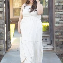 Boutique Simplified You're Still The One - Cream Maxi Dresses