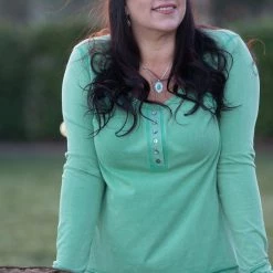 Boutique Simplified Tops Rhythm And Greens Henley