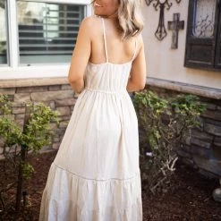 Boutique Simplified You're Still The One - Cream Maxi Dresses