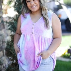 Boutique Simplified Peace, Love & Cotton Candy Babydoll