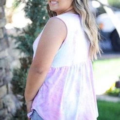 Boutique Simplified Peace, Love & Cotton Candy Babydoll