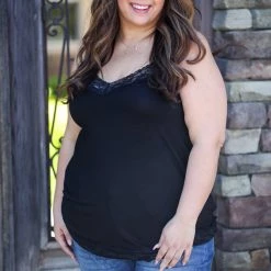 Boutique Simplified Always & Forever Black Cami