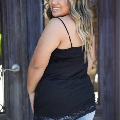 Boutique Simplified Always & Forever Black Cami