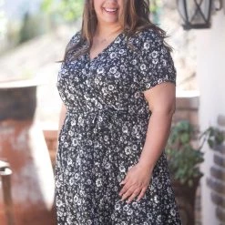 Boutique Simplified Temptations Strong Surplice Dress