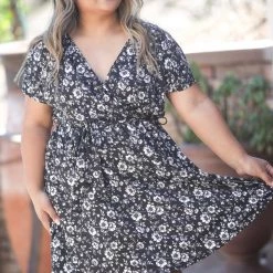 Boutique Simplified Temptations Strong Surplice Dress