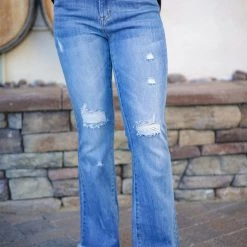 Boutique Simplified Living On The Fringe Risen Jeans Bottoms