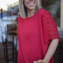 Boutique Simplified Kiss Me Bell Sleeve Tops