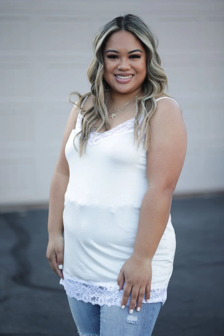 Boutique Simplified Always & Forever Ivory Cami 3 Boutique Simplified Always & Forever Ivory Cami