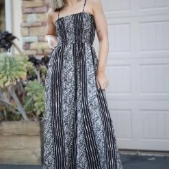 Boutique Simplified Floral Tracks Jumpsuit Jumpsuits