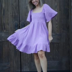 Boutique Simplified One Step Closer Ruffle Hem Dress - In Stock Dresses