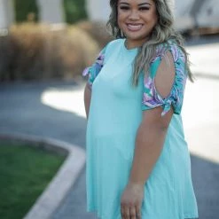 Boutique Simplified Birds Of Paradise Short Sleeve Top Tops