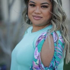 Boutique Simplified Birds Of Paradise Short Sleeve Top Tops