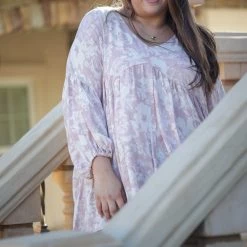 Boutique Simplified Tops Boho Rose Babydoll