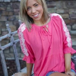 Boutique Simplified Enchanted 3/4 Sleeve Tops 8 Boutique Simplified Enchanted 3/4 Sleeve Tops