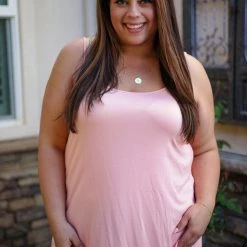 Boutique Simplified Totally Blushed Cami Tank Tops