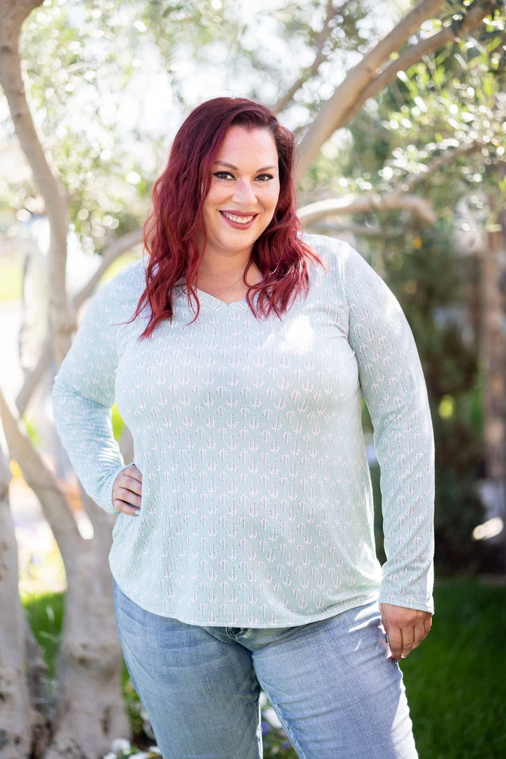 Boutique Simplified Prickly Love Long Sleeve Tops 3 Boutique Simplified Prickly Love Long Sleeve Tops