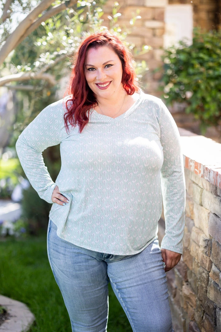 Boutique Simplified Prickly Love Long Sleeve Tops 4 Boutique Simplified Prickly Love Long Sleeve Tops