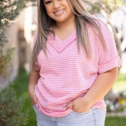 Boutique Simplified Groovy Knit Short Sleeve