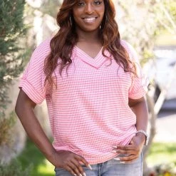 Boutique Simplified Groovy Knit Short Sleeve