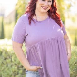 Boutique Simplified Be My Baby-Doll In Dusty Lavender