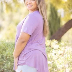 Boutique Simplified Be My Baby-Doll In Dusty Lavender