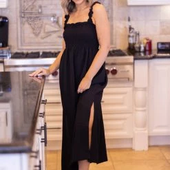Boutique Simplified Dresses Amazed By You Black Maxi Dress