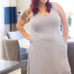 Boutique Simplified Dresses Feel Your Touch Silver Dress