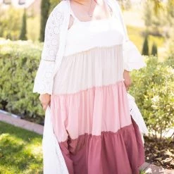 Boutique Simplified Go Your Own Way Eyelet Cardigan