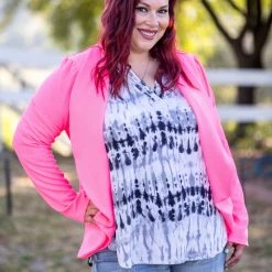 Posh Novi Jackets Blazer Of Glory - Hot Pink