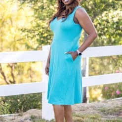 Boutique Simplified Feel Your Touch Teal Dress Dresses