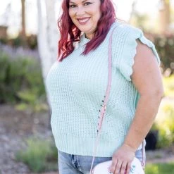 Boutique Simplified We're Mint To Be Sleeveless Top Tops