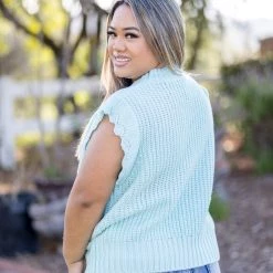 Boutique Simplified We're Mint To Be Sleeveless Top Tops