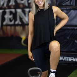 Boutique Simplified Totally Balanced Black Tank