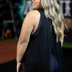 Boutique Simplified Totally Balanced Black Tank