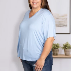 Boutique Simplified Little Dreamer In Sky Blue Tops