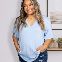 Boutique Simplified Little Dreamer In Sky Blue Tops