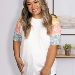 Boutique Simplified Fresh As A Daisy Raglan