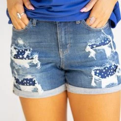 Boutique Simplified Bottoms Seeing Stars Judy Blue Shorts