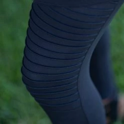 Boutique Simplified Black Moto Leggings