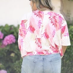 Boutique Simplified Tops Playa Fantasía Short Sleeve