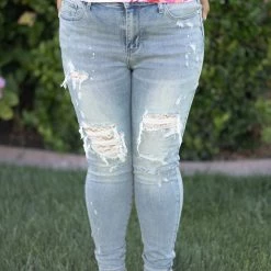 Boutique Simplified Lace Patched Judy Blue Skinnies 11 Boutique Simplified Lace Patched Judy Blue Skinnies