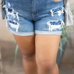 Boutique Simplified Bottoms Seeing Stars Judy Blue Shorts