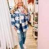 Beauty Stash Tops Plaid Brushed Shacket