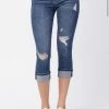 Judy Blue Mid-rise Cuffed Capri