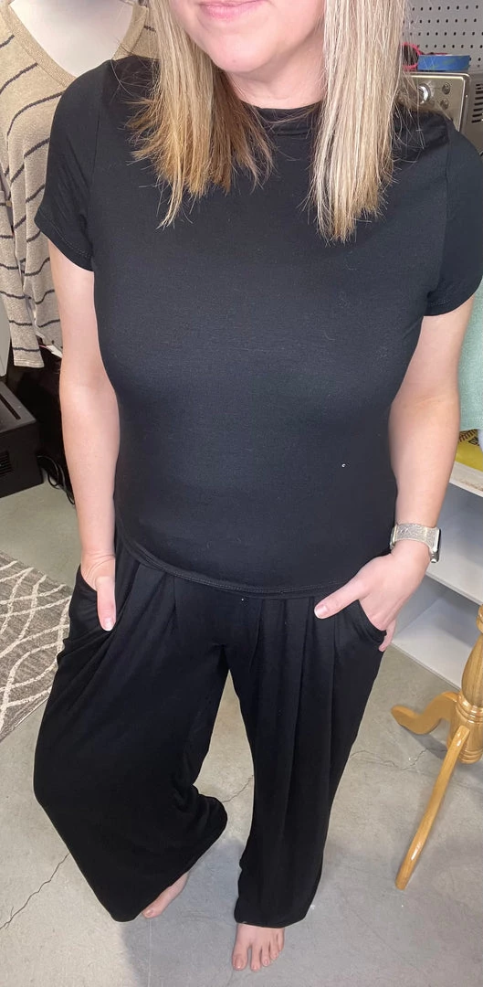 Charlotte Avery Black Jersey Joggers 3 Charlotte Avery Black Jersey Joggers