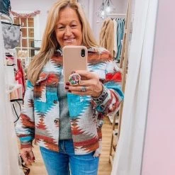 Beauty Stash Aztec Jacket Jackets
